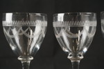 8st Kosta Vintage spritsglas graverad. G125
