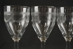 8st Kosta Vintage spritsglas graverad. G125