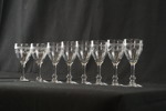 8st Kosta Vintage spritsglas graverad. G125