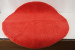 Åhlens röd Rundmatta. B398