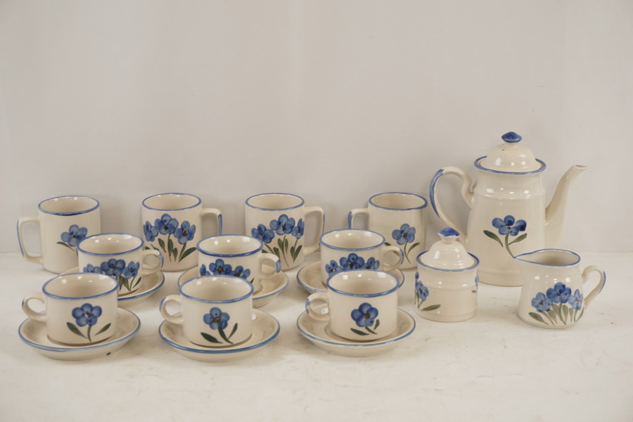 Te servis blommor. G107 