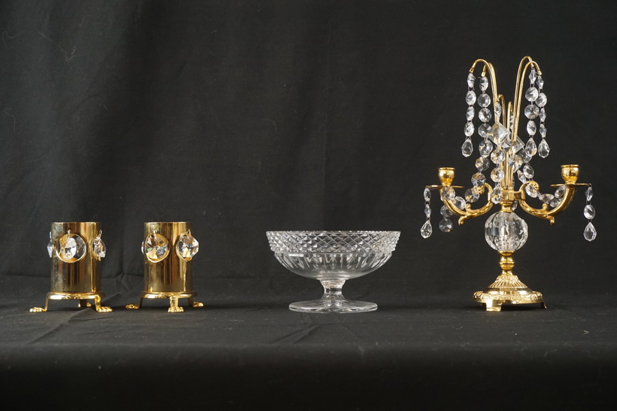 Bordslyster Ljusstakar & skål. A345