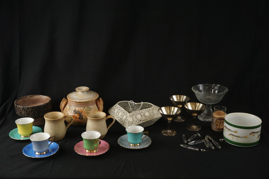 3st GAB Nysilver cocktailglas mm. BC446  