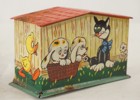 Vintage Plåtleksak Hundkoja. A362