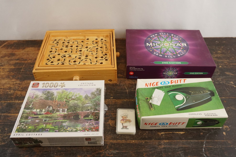 Spel Miljonär, Labyrintboll mm. BC229