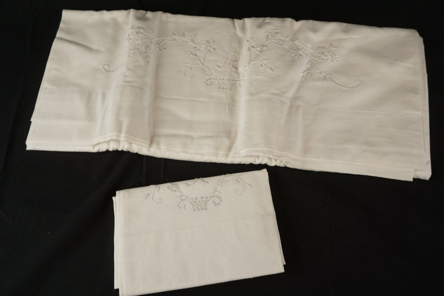 Överkast i bomull, enkel säng mm. A190