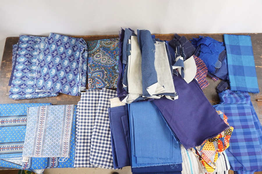 Textil/stuvar blå. BC325