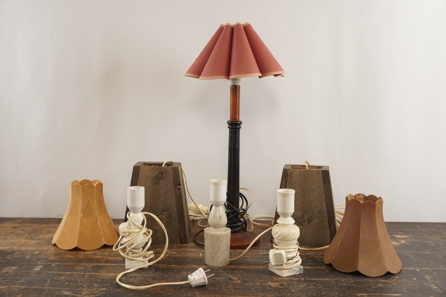 Bordslampor i marmor mm. BC330