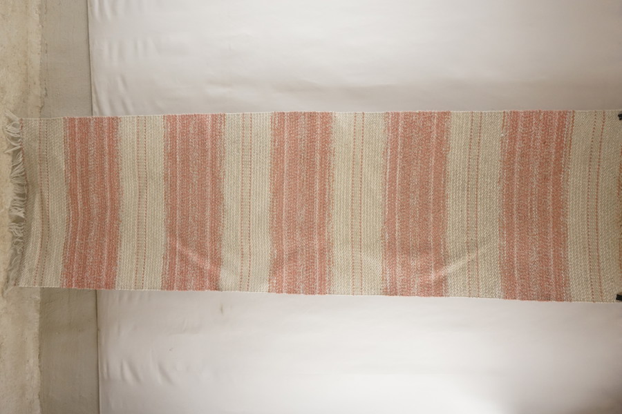 Vävdmatta rosa 63x215cm. B348