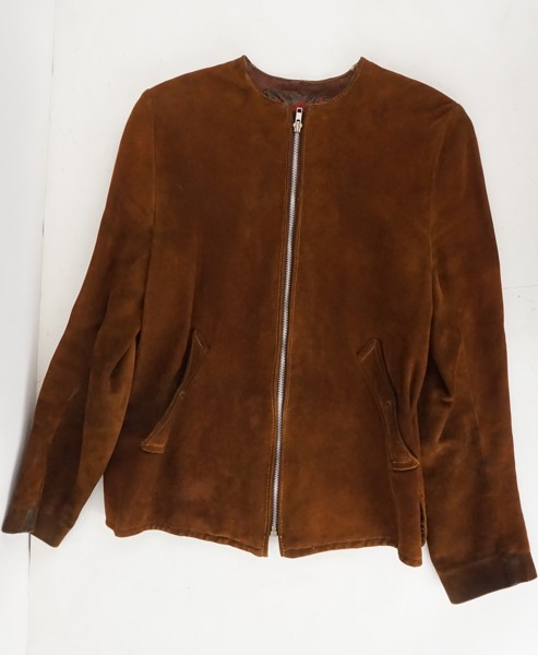 Damjacka i skinn brun. A55