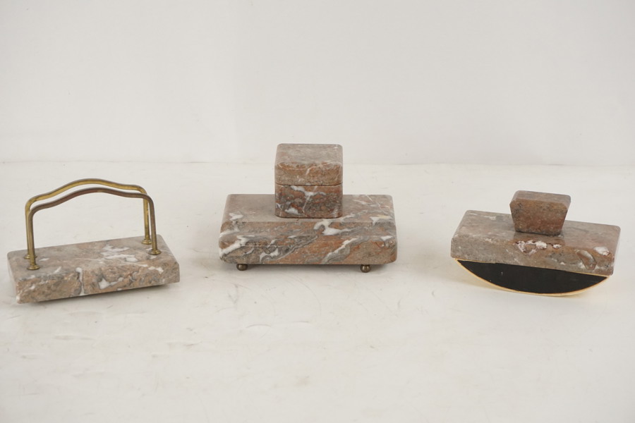3del Skrivbordsset i marmor. A63