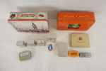 Vintage Plåtburkar orange Danspar. A133