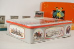 Vintage Plåtburkar orange Danspar. A133