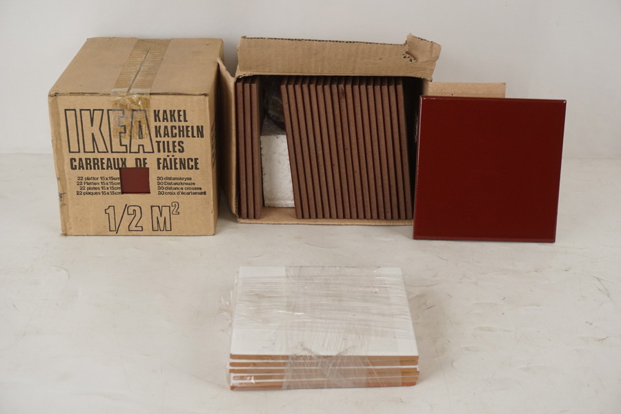 IKEA Kakelplattor röd. mm B210