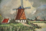H.J. Nieuwis tavla Väderkvarn. M2