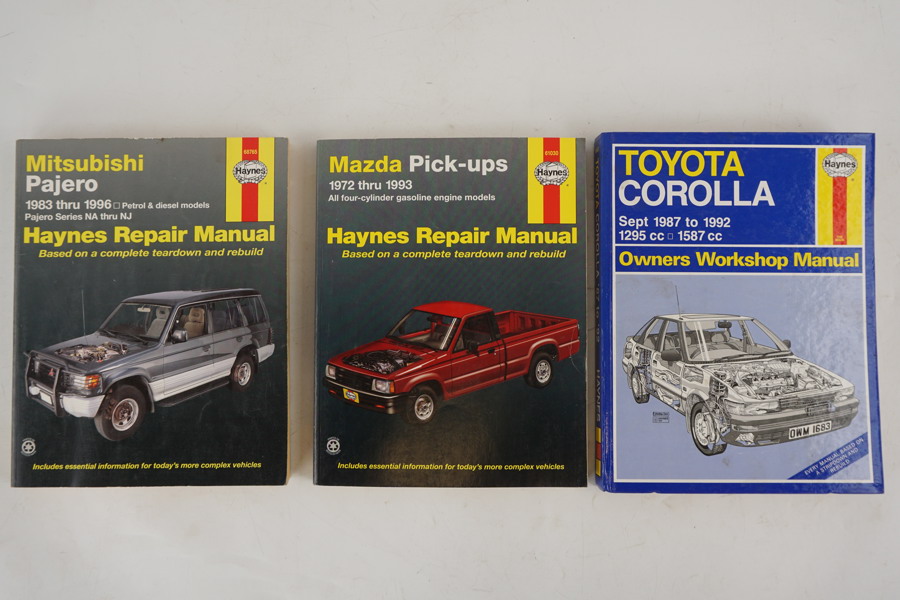 3st Reparationsböcker, Mitsubishi, Mazda, Toyota. A385 