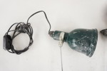 2st Vintage klämlampor grön. A389