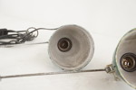 2st Vintage klämlampor grön. A389