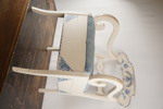 Vintage karmstol vit. B498