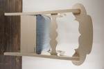 Vintage karmstol vit. B498