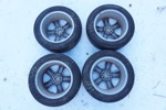 4st Skoda Aluminiumfälgar med sommardäck. B515