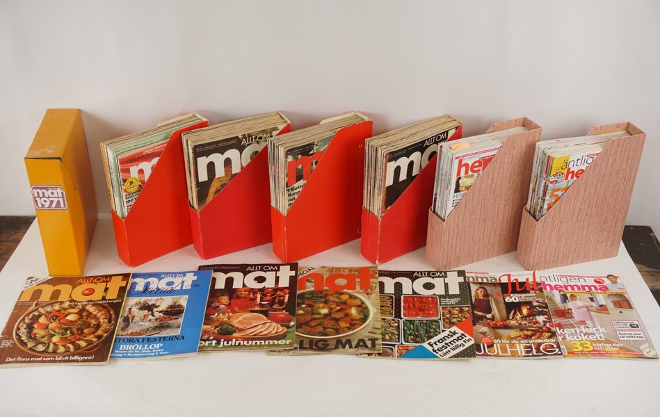 Allt om mat tidningar mm. BC218/