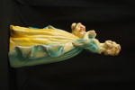 Vintage damfigur i gips. G131/
