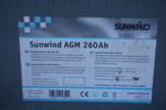Batteri Sunwind AGM 260Ah 12V. B7