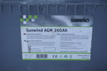 Batteri Sunwind AGM 260Ah 12V. B9