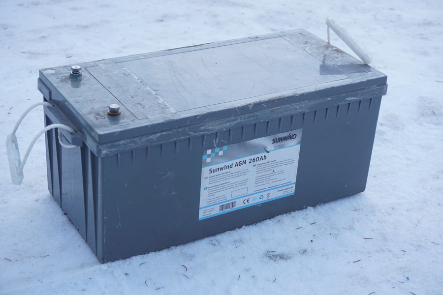 Batteri Sunwind AGM 260Ah 12V. B10