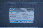 Batteri Sunwind AGM 260Ah 12V. B10