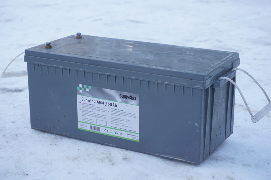 Batteri Sunwind AGM 260Ah 12V. B11