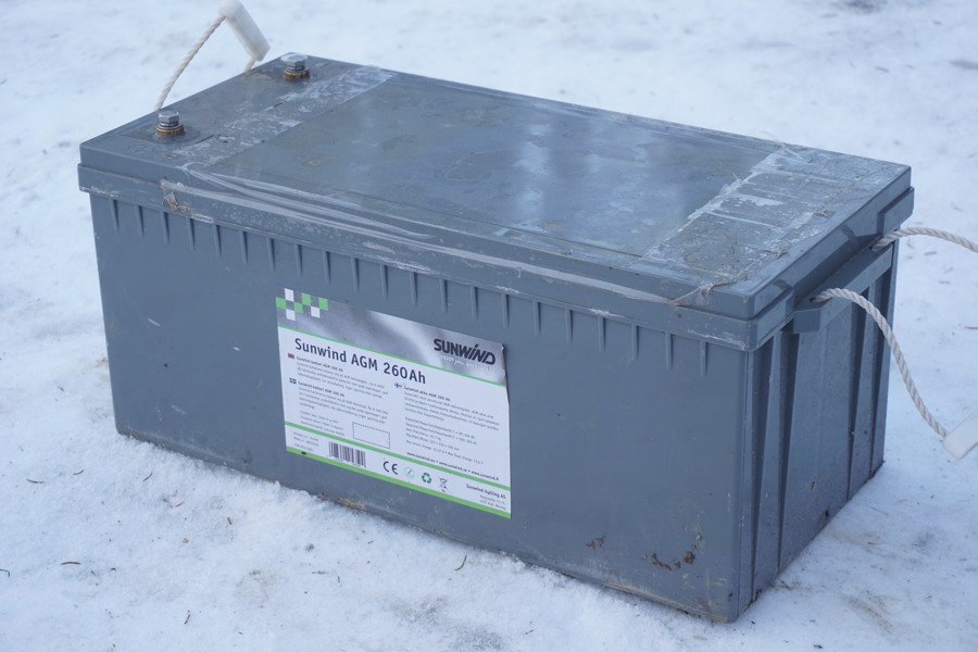 Batteri Sunwind AGM 260Ah 12V. B12