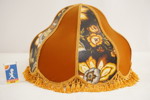 Vintage Lampskärm med fransar, orange. M27
