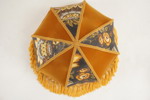 Vintage Lampskärm med fransar, orange. M27