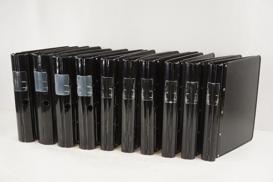 10st Pärm Agrippa A4 i metall, svart. BC39