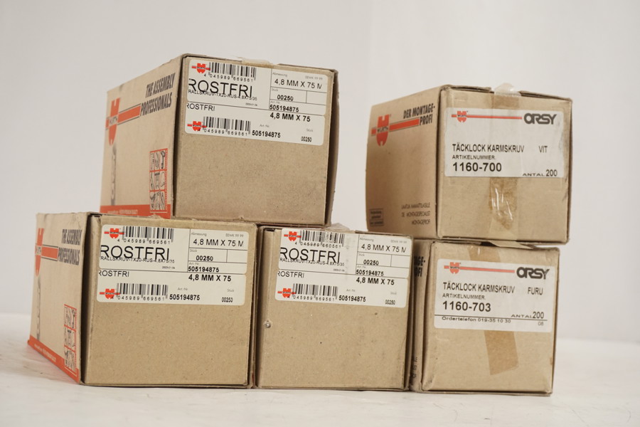 Whurt Rostfri skruv mm 5,6kg. D45