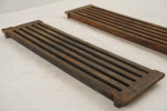 2st Gjutjärnsroster LBH 12x43x2cm 6,2kg. D98