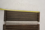 2st Gjutjärnsroster LBH 12x43x2cm 6,2kg. D98