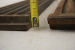 2st Gjutjärnsroster LBH 12x43x2cm 6,2kg. D98