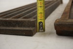 2st Gjutjärnsroster LBH 12x43x2cm 6,2kg. D98