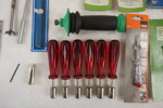Modellborr, Bahco borr, Hylsskruvmejslar mm. D101
