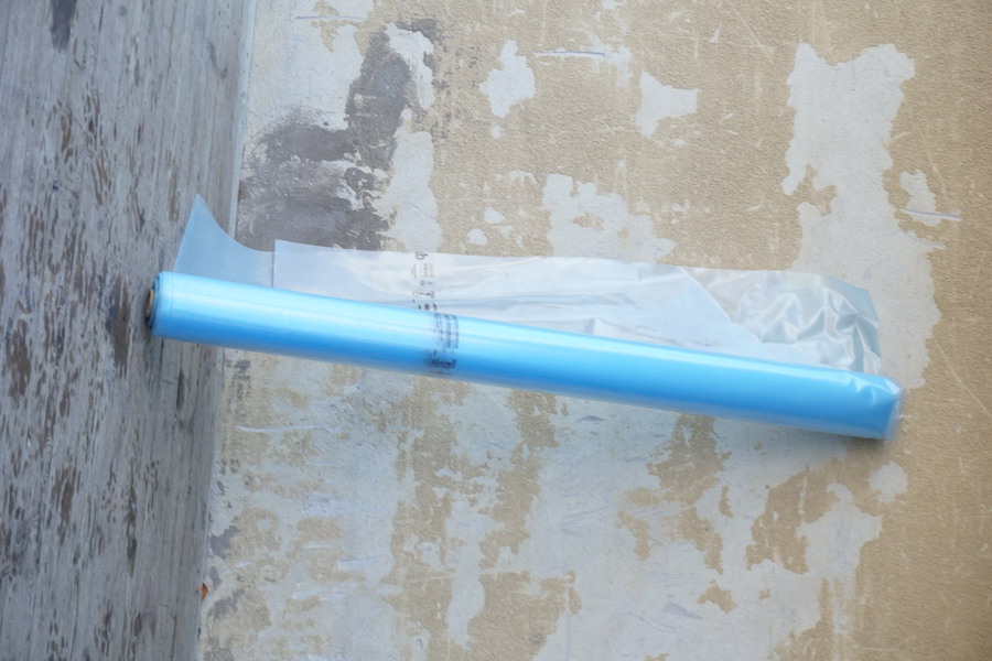 Åldersbeständig byggfolie blå. B80