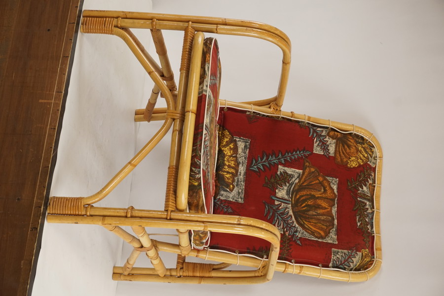 fåtölj i bambu / rotting. B136