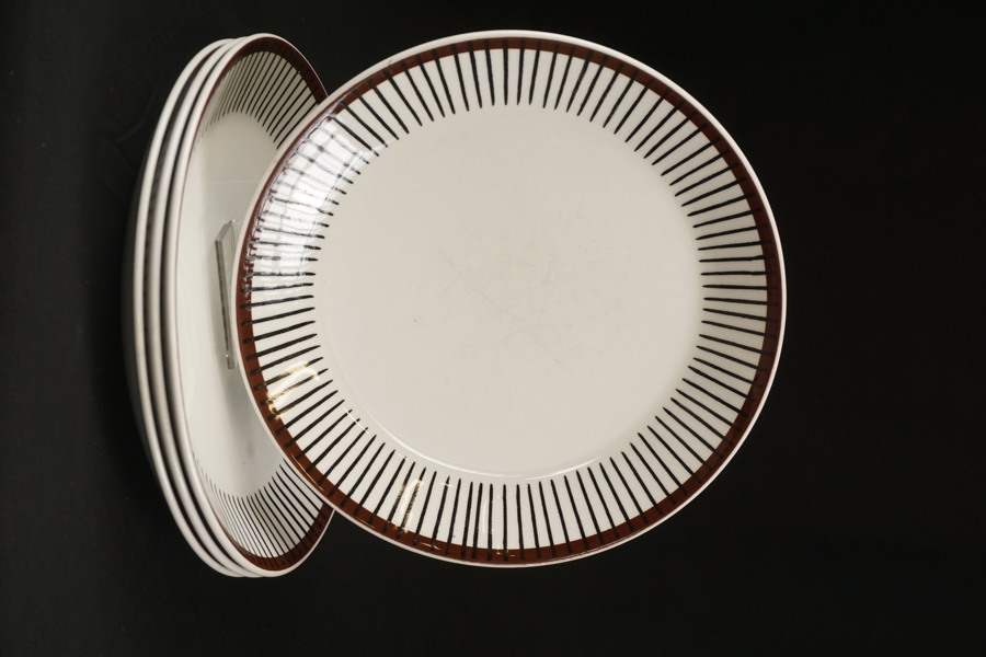 4st. Gustavsberg Spisa Ribb, tallrikar. G46