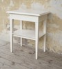 Sängbord/sidobord vit målad. B167 