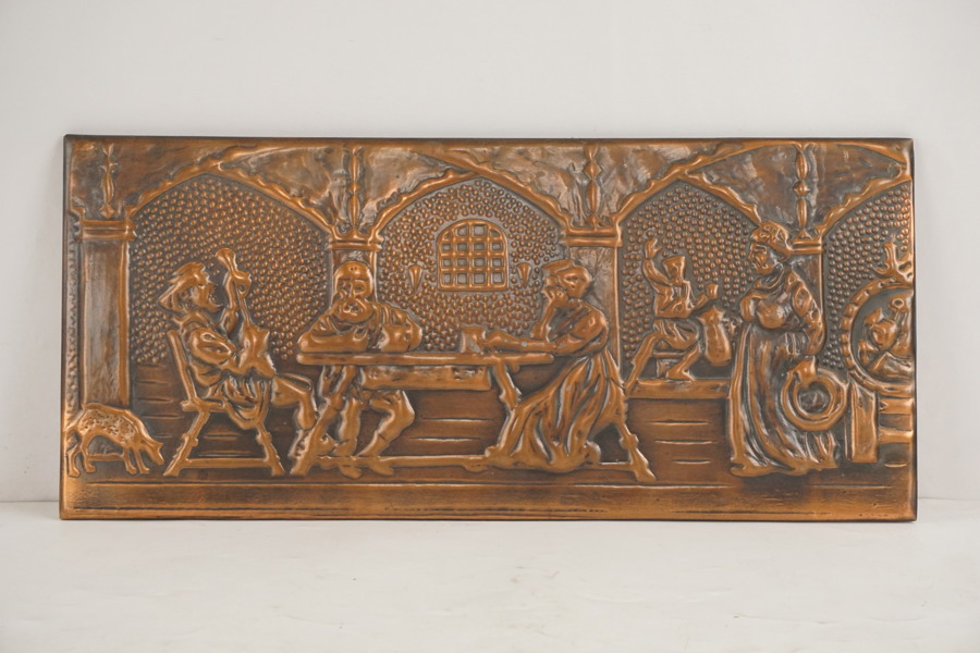 Ragnar Parck, koppartavla/relief. A110 