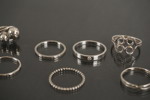 7st Silver ringar 10g. A120