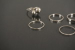 7st Silver ringar 10g. A120