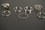 7st Silver ringar 10g. A120